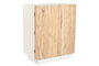 DKD Home Decor Botellero Scandi White Mango Acacia Natural Blanco 85 x 50 x 100 cm con 6 Estanterías