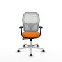 PIQUERAS Y CRESPO Silla de oficina Jorquera Naranja y Blanco