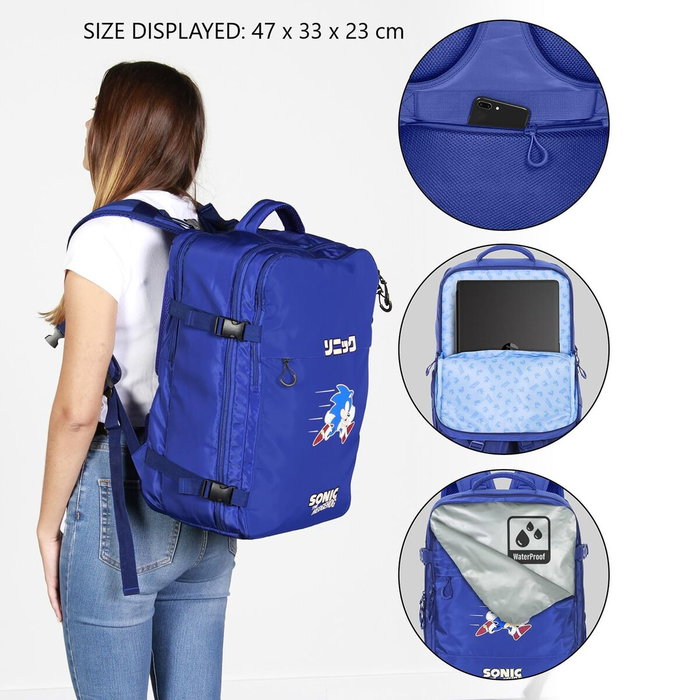 Karactermania Mochila Mercury Cabin Sonic Action Azul