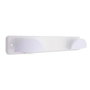 GSC Evolution Percha de acero inoxidable con doble pomo ABS blanco 280x50mm