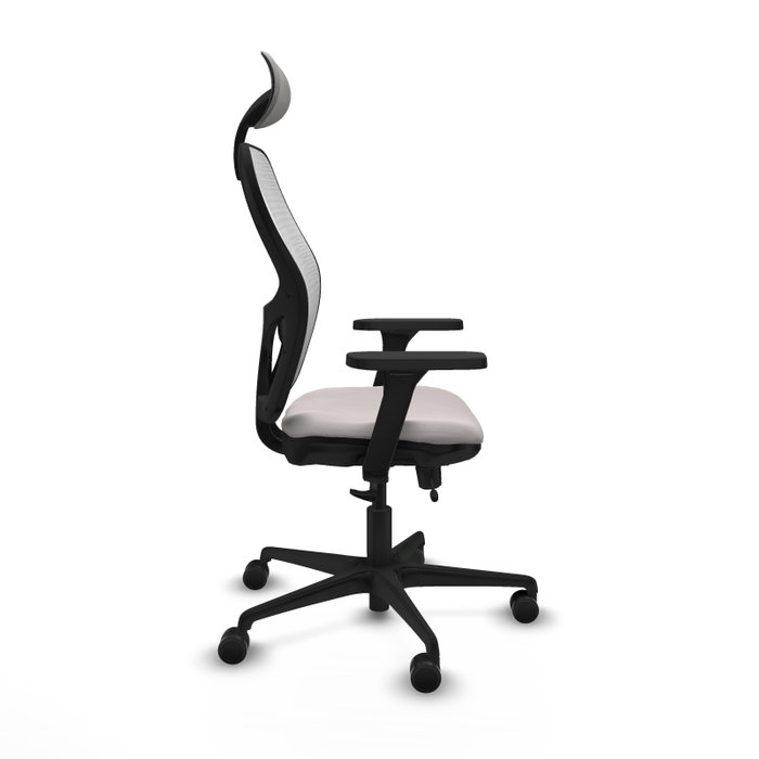 PIQUERAS Y CRESPO Silla de oficina Jorquera Blanca con Mecanismo Sincro/Traslack