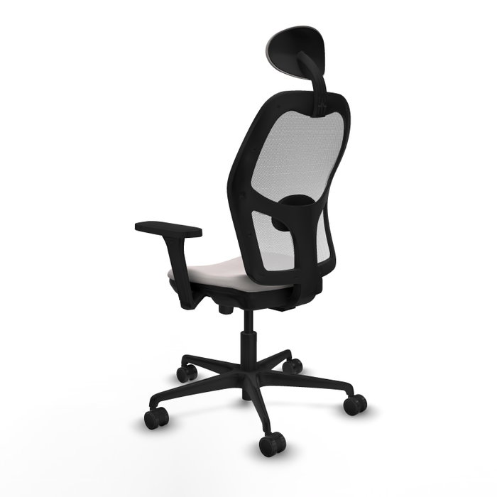PIQUERAS Y CRESPO Silla de oficina Jorquera Blanca con Mecanismo Sincro/Traslack