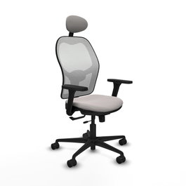PIQUERAS Y CRESPO Silla de oficina Jorquera Blanca con Mecanismo Sincro/Traslack