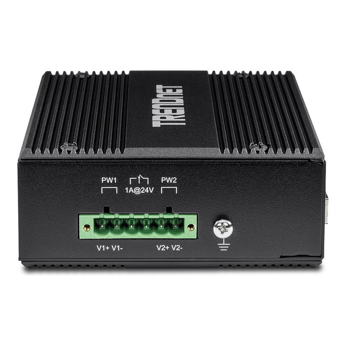 TRENDnet TI-PG80B Switch Industrial Gigabit 8 Puertos PoE+ 200W, Montaje en Carril DIN IP30 (-40 a 75 grados C)