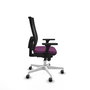 PIQUERAS Y CRESPO Silla de oficina Horna con mecanismo Sincro, Morado y Negro