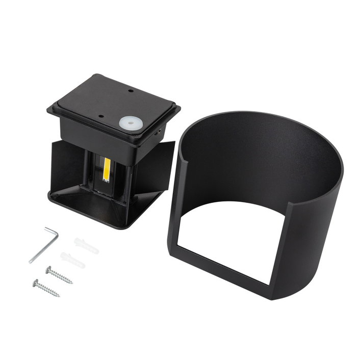 Aplique LED Exterior 2x5W IP65 Negro 4000K