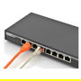 Digitus Conmutador Gigabit PoE de 8 Puertos 10/100/1000 Mbps No Administrado, Negro, 16 Gbit/s, 30 W por Puerto, IEEE 802.3at
