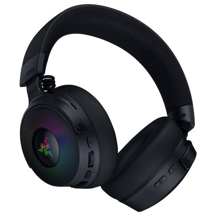 Razer Kraken V4 Pro Auriculares Gaming Inalámbricos y Alámbricos Over-Ear con THX Spatial Audio, Negro - Ref. Kraken V4 PRO