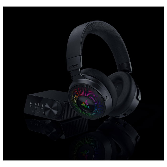 Razer Kraken V4 Pro Auriculares Gaming Inalámbricos y Alámbricos Over-Ear con THX Spatial Audio, Negro - Ref. Kraken V4 PRO