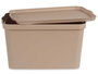 Kipit Caja Plástico con Tapa 24L Beige 29.3 x 24.5 x 45 cm (Set de 6)