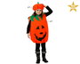 Disfraz Calabaza Halloween Niña Infantil Unisex 5-6 Años Naranja