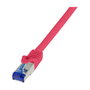 LogiLink Patch cable Cat.6A S/FTP Ultraflex 1,0 m rojo