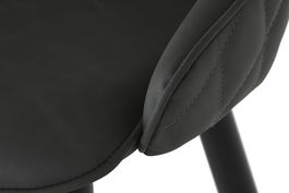 DKD Home Decor Taburete Vintage Gris Oscuro Negro 47 x 87.5 x 48 cm (2 Unidades) Metal PU