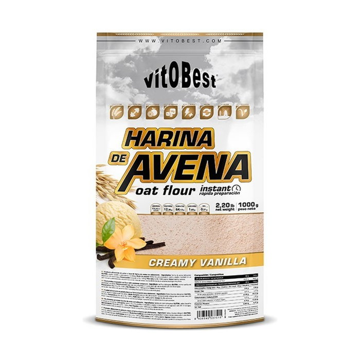 VITOBEST Harina de Avena Sabor Vainilla 1 kg VITOBEST Harina de Avena Sabor Vainilla 1 kg