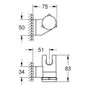 Grohe Soporte de pared Vitalio universal cromado