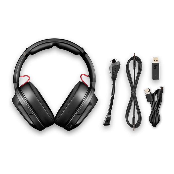 Teufel CAGE PRO Auriculares Gaming Inalámbricos Bluetooth Over-Ear Night Black