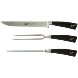 Berkel Elegance Glossy Black Juego de Asar 3 Piezas - Cuchillo Acero Inoxidable 22 cm