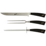 Berkel Elegance Glossy Black Juego de Asar 3 Piezas - Cuchillo Acero Inoxidable 22 cm