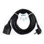 Simon Prolongador con 1 toma, 5 m, Negro
