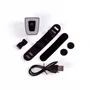 Luz Trasera Bicicleta LED 2 Niveles Destello USB 20 Lux 300 Metros Visibilidad Batería Ion Litio