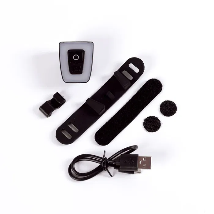 Luz Trasera Bicicleta LED 2 Niveles Destello USB 20 Lux 300 Metros Visibilidad Batería Ion Litio