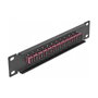 DeLOCK Patchpanel de fibra óptica 12 puertos SC Simplex 10″ violeta/negro