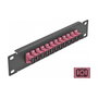 DeLOCK Patchpanel de fibra óptica 12 puertos SC Simplex 10″ violeta/negro