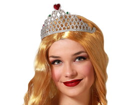 Tiara Princesa - Tiara Plateada De Princesa Para Mujer Adulta, Disfraz De Fantasía Con Detalles Brillantes De Pedrería Para Eventos