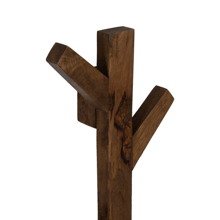 Perchero Miel Madera de Mango Decoración 23 X 7 X 98 cm Perchero Miel Madera de Mango Decoración 23 X 7 X 98 cm