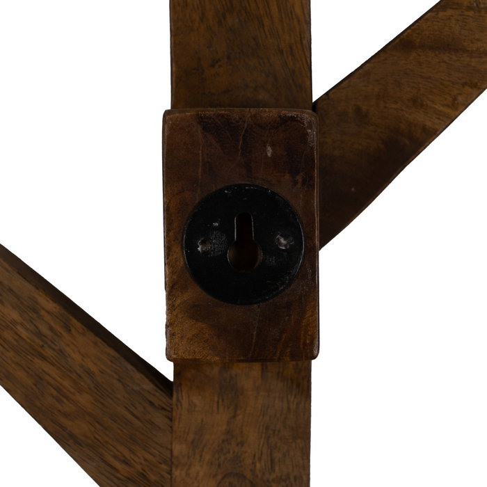 Perchero Miel Madera de Mango Decoración 23 X 7 X 98 cm Perchero Miel Madera de Mango Decoración 23 X 7 X 98 cm