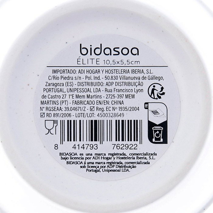 Bol Porcelana Elite Bidasoa 10,5x5,5 cm (24 Unidades) Bol Porcelana Elite Bidasoa 10,5x5,5 cm (24 Unidades)