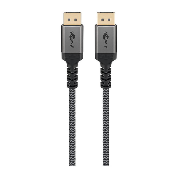 Goobay Plus DisplayPort 1.4 Cable 8K @ 60Hz (gris, 1 metro)
