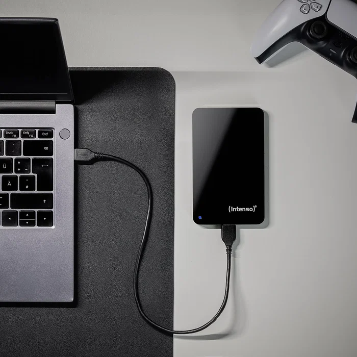 Intenso Disco Duro Externo Portátil 1 TB, Negro, Reacondicionado