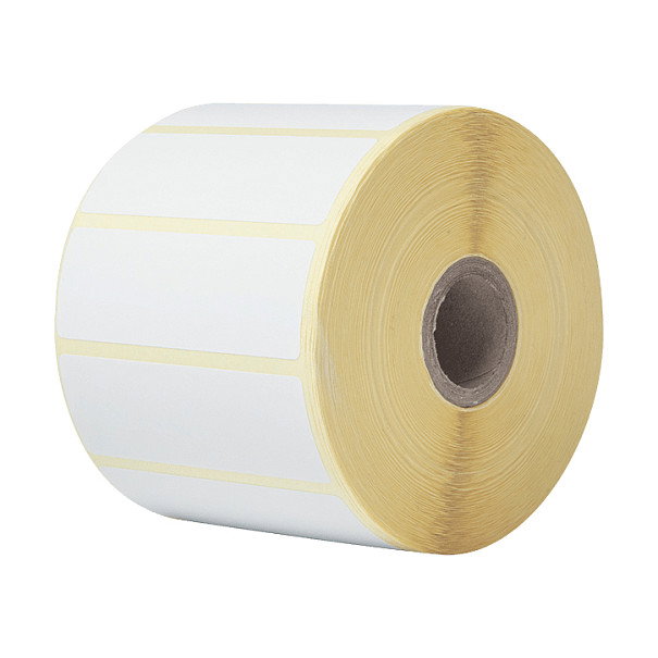 Brother Caja de 8 rollos de etiquetas térmicas blancas 76mm x 26mm