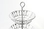 DKD Home Decor Frutero de Metal Cromado Plateado de 3 Niveles con Colección Cubiertos 21