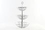 DKD Home Decor Frutero de Metal Cromado Plateado de 3 Niveles con Colección Cubiertos 21