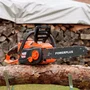 Dual Power Motosierra a Batería POWDPGCSS2 - Podadora Inalámbrica 40V - Barra Guía 350mm - Incluye Batería y Cargador