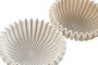 DKD Home Decor Set de 2 Centros de Mesa de Resina Símil Piedra Beige y Blanco
