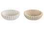DKD Home Decor Set de 2 Centros de Mesa de Resina Símil Piedra Beige y Blanco