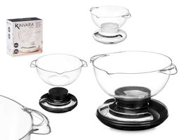 Kinvara Báscula de Cocina 5Kg con Recipiente 2000ml, Plástico ABS y PS, Medidas 26x17.5x22.5cm (Set de 8)