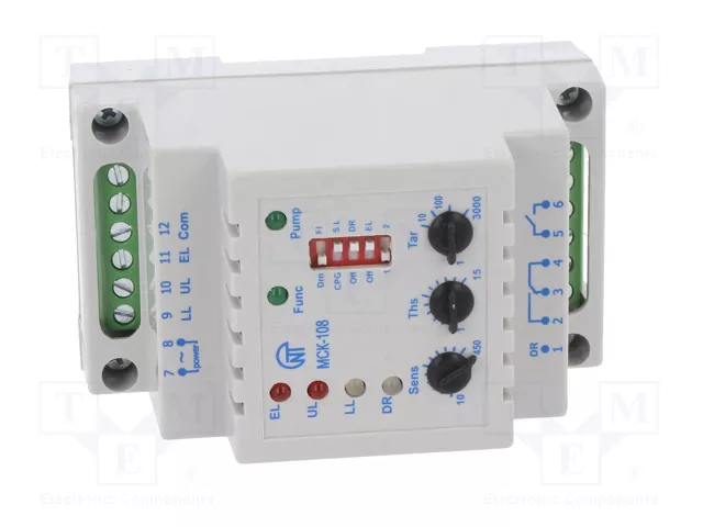 NOVATEK ELECTRO MCK-108 Relé de monitorización de nivel para líquido conductivo NOVATEK ELECTRO MCK-108 Relé de monitorización de nivel para líquido conductivo