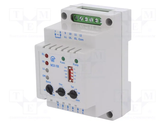 NOVATEK ELECTRO MCK-108 Relé de monitorización de nivel para líquido conductivo NOVATEK ELECTRO MCK-108 Relé de monitorización de nivel para líquido conductivo