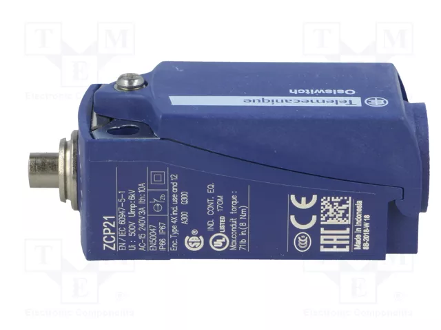 TELEMECANIQUE SENSORS Interruptor de fin de carrera Osiswitch XCKP2110P16 con espárrago de Ø7mm TELEMECANIQUE SENSORS Interruptor de fin de carrera Osiswitch XCKP2110P16 con espárrago de Ø7mm