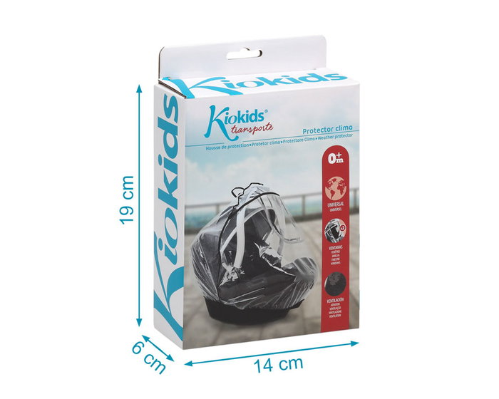 KioKids Protector Universal para Asiento de Coche, Transparente