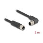 DeLOCK 80529 Cable para sensores y actuadores M12 4 pines, 2 m, negro
