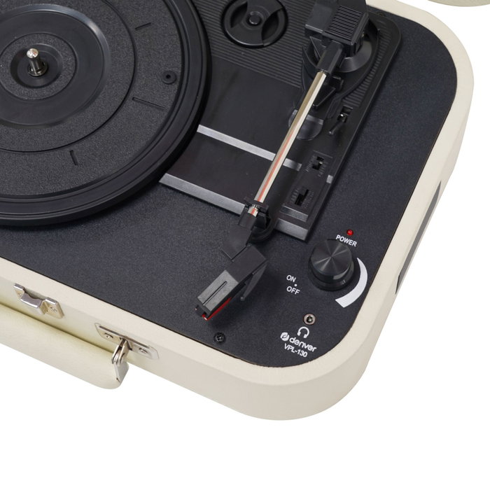 Denver VPL-130 Tocadiscos de tracción directa Beige Automático Denver VPL-130 Tocadiscos de tracción directa Beige Automático