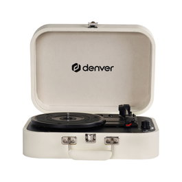 Denver VPL-130 Tocadiscos de tracción directa Beige Automático