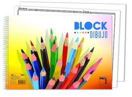 Bloc De Dibujo Pacsa Colours Con Espiral Liso 230X330 Mm 130G 20H (Set de 10)