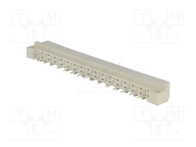HARTING Conector de datos DIN 41612, 32 pines, macho, recto, THT
