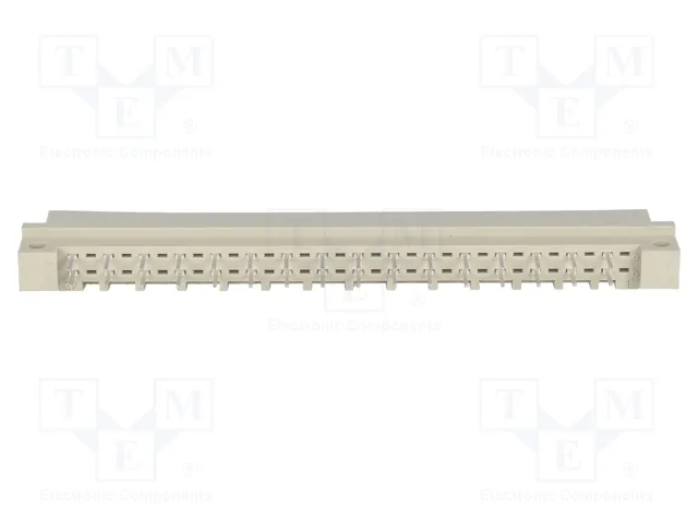 HARTING Conector de datos DIN 41612, 32 pines, macho, recto, THT